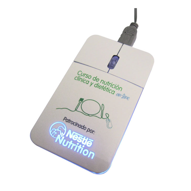 LIGHT UP LOGO MOUSE/CARD MOUSE/POCKET MOUSE/LASER ENGRAVING MOUSE