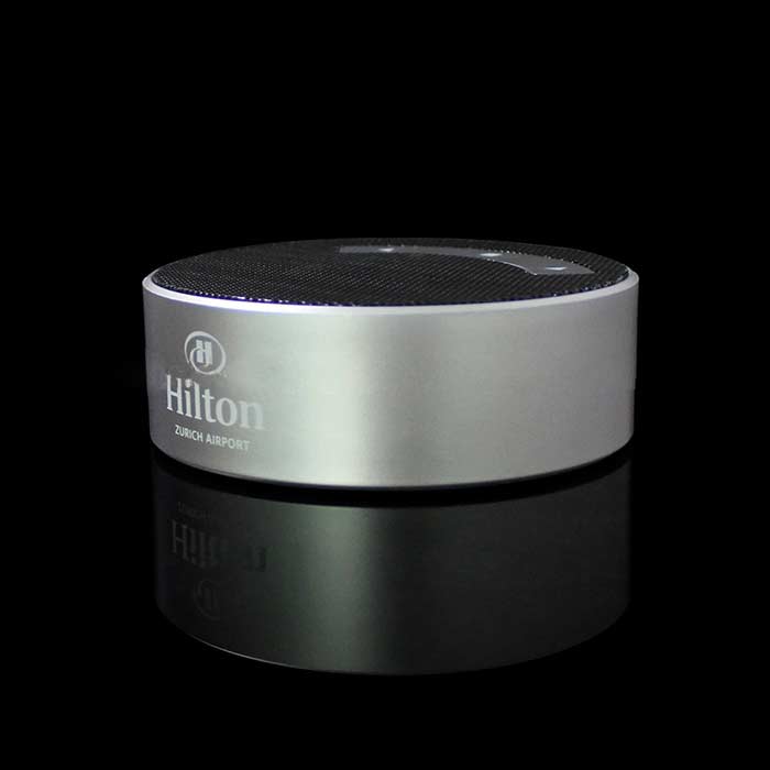 round shape bluetooth speaker/aluminium speaker/touch key speaker