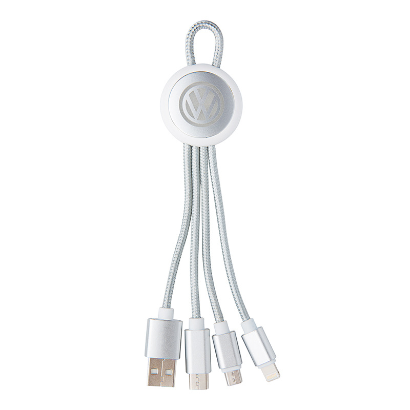light up logo USB cable/3 in 1 USB cable