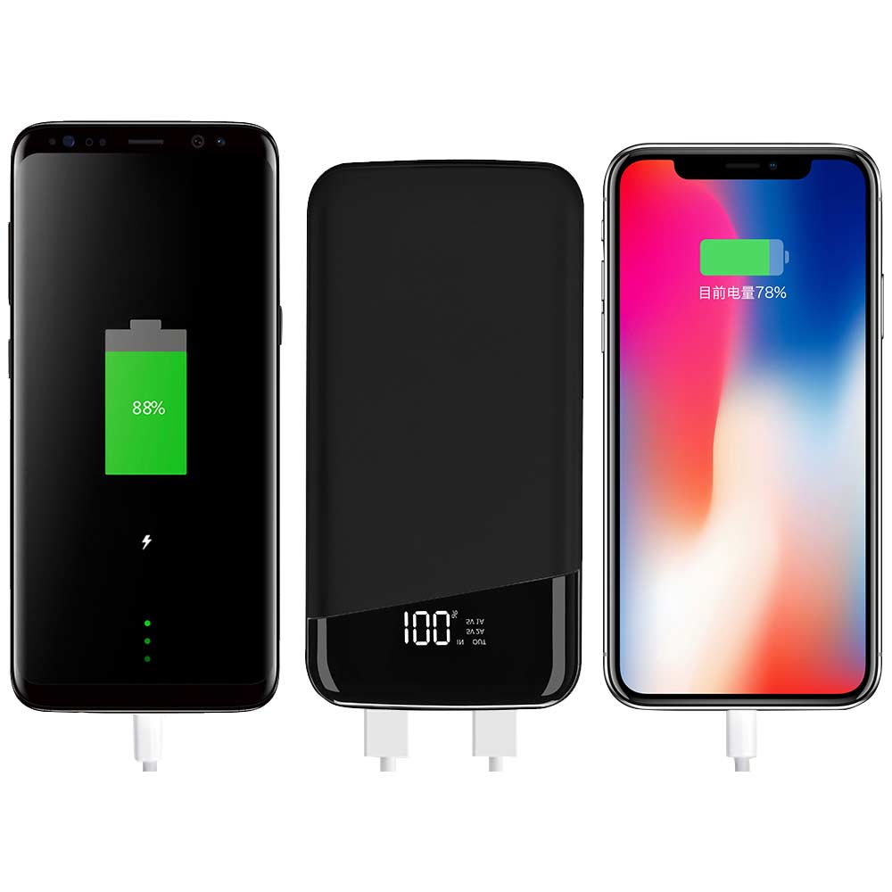 super thin digital display power bank