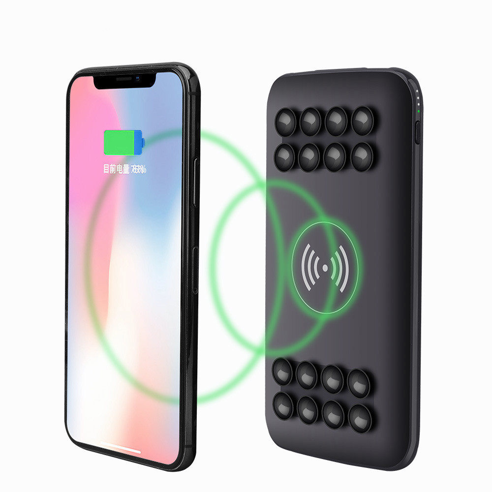 wireless charger power bank/power bank with sucker